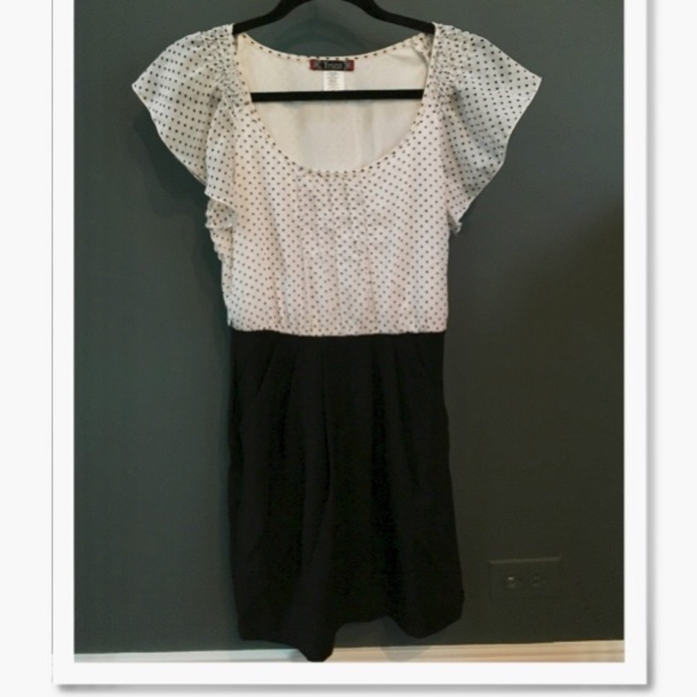 White and Black Dress